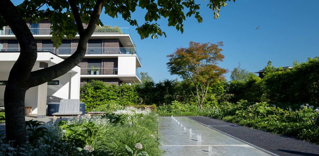 tuinontwerp stadstuin apeldoorn watertafel