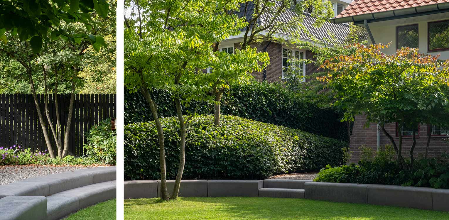 tuinontwerp-stadstuin-Arnhem-ovaal-verdiept-grasveld-betonrand-beuken-snoeivorm-denkers-in-tuinen-Apeldoorn-tuinarchitectuur